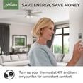thumbnail image 12 of Hunter Downtown ENERGY STAR® Damp Rated Ceiling Fan and Wall Control - 72" & 60" Assorted Colors, 12 of 20
