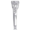 thumbnail image 3 of 0.75 CT. T.W. Round Three Stone Halo Diamond Ring in 14K Gold, 3 of 5