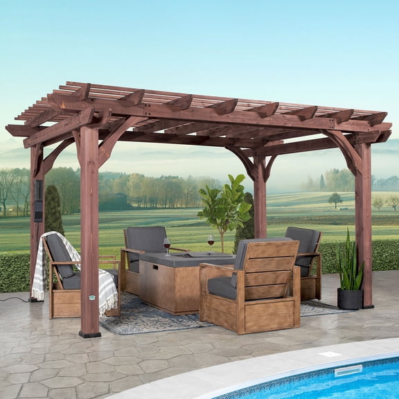 Backyard Discovery 14' x 10' Somerville Pergola with PowerPort