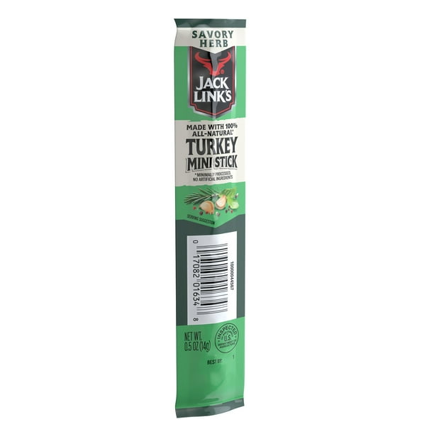 Jack Link's Savory Herb Mini Turkey Stick, 0.5 oz., 24 pk