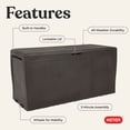 thumbnail image 4 of Keter Samoa 70 Gal. Resin Deck Box Large Outdoor Storage, Brown, 4 of 14