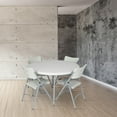 thumbnail image 9 of Hampden Furnishings Baldwin Collection 48" Blow Molded Plastic Round Folding Table with 4 Resin Folding Chairs, 9 of 9