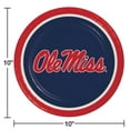 thumbnail image 2 of Collegiate Round Paper Plates, 10", 85 ct., Choose Your Team, 2 of 6