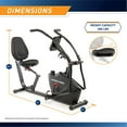 thumbnail image 3 of Marcy Dual Action Cross Training Recumbent Exercise Bike, 3 of 10