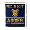 thumbnail image 6 of Logo Brands North Carolina A&T Aggies 60"x70" Super Plush Blanket, 6 of 6