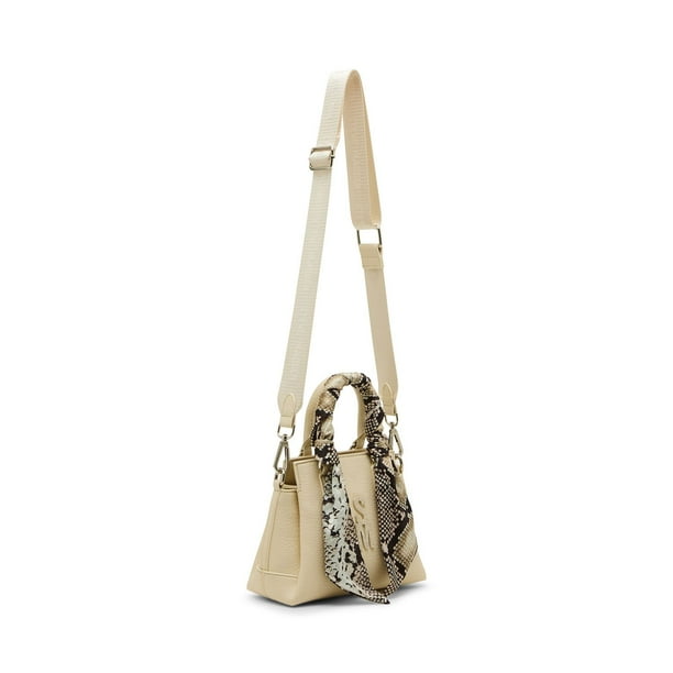 Steve Madden BMAY Mini Borsa A Secchiello Con Coulisse, Tracolla Donna, Colore Nero/beige - 2