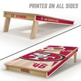 thumbnail image 2 of YouTheFan San Francisco 49ers 2'x4' Cornhole Board Set, 2 of 6