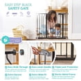 thumbnail image 3 of Regalo Easy Step Black Safety Gate, 3 of 9