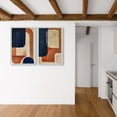 thumbnail image 3 of Blue and Cream Set Midcentury Abstract Canvas Print by Oliver Gal Prints, 3 of 4