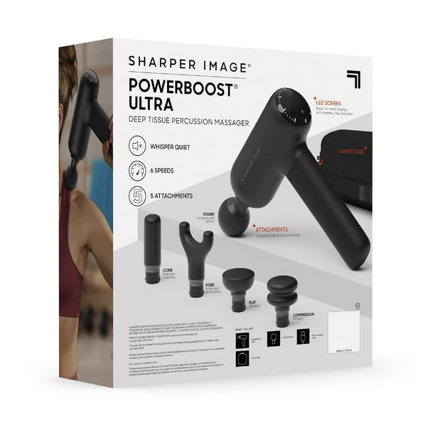 sharper image vibrating head massager Sharper Image Heating & Vibrating Chair Massager w/ AC & DC Adapter NEW main image 0