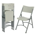 thumbnail image 3 of Hampden Furnishings Baldwin Collection 48" Blow Molded Plastic Round Folding Table with 4 Resin Folding Chairs, 3 of 9
