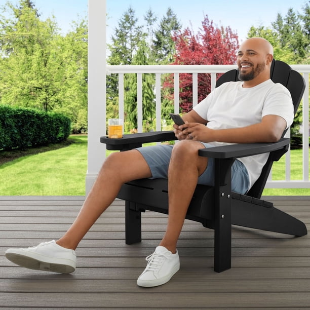 Keter Everest Adirondack Chair with Integrated Cupholder