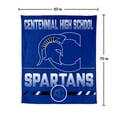 thumbnail image 7 of Logo Brands Burleson Centennial High School 60"x70" Super Plush Blanket, 7 of 7