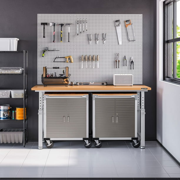 Seville Classics UltraHD 2 Door Rolling Cabinet, 28