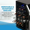 thumbnail image 4 of NewAir Freestanding 50-Bottle Compressor Wine Fridge in Stainless Steel, 4 of 11