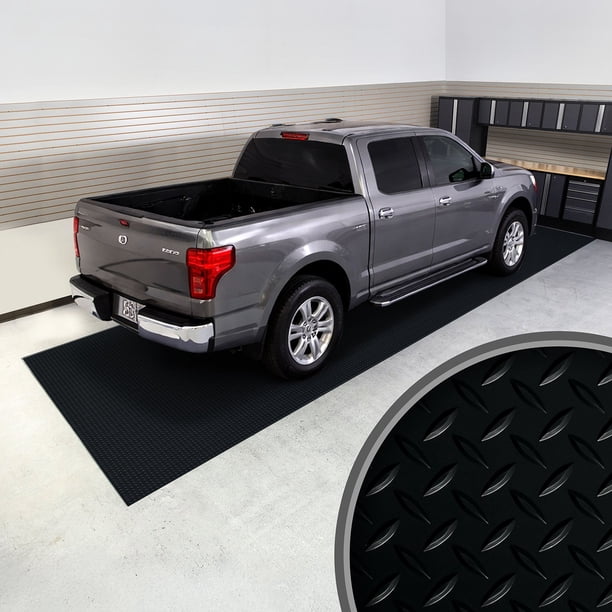 G-Floor Diamond Tread Midnight Black Vinyl Garage and Utility