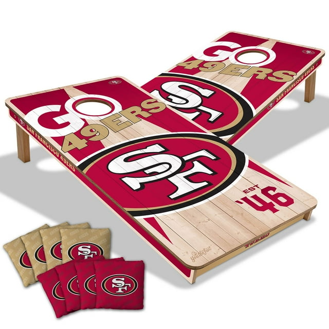 YouTheFan San Francisco 49ers 2'x4' Cornhole Board Set