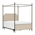 thumbnail image 2 of HH2Home McArthur Metal and Upholstered Canopy Bed, 2 of 12