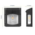 thumbnail image 4 of Westinghouse 600 Lumen Solar Motion Activated Linkable Wall Light, 2pk, 4 of 11