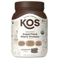thumbnail image 1 of KOS 20g Organic Superfood Plant Protein Powder, Chocolate, 2.4 lbs., 1 of 9