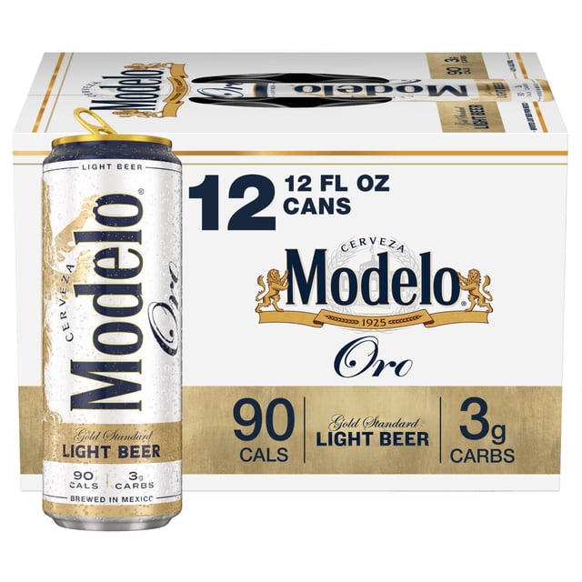 Modelo Oro Mexican Light Lager Beer, 12 fl. oz. can, 12 pk.