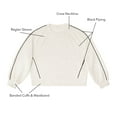 thumbnail image 5 of Member's Mark Women's Sandwash Front Seam Piping Crewneck Sweatshirt, 5 of 8