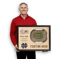 thumbnail image 4 of YouTheFan Notre Dame Fighting Irish 25-Layer Football Stadium View 3D Wall Art, 4 of 5