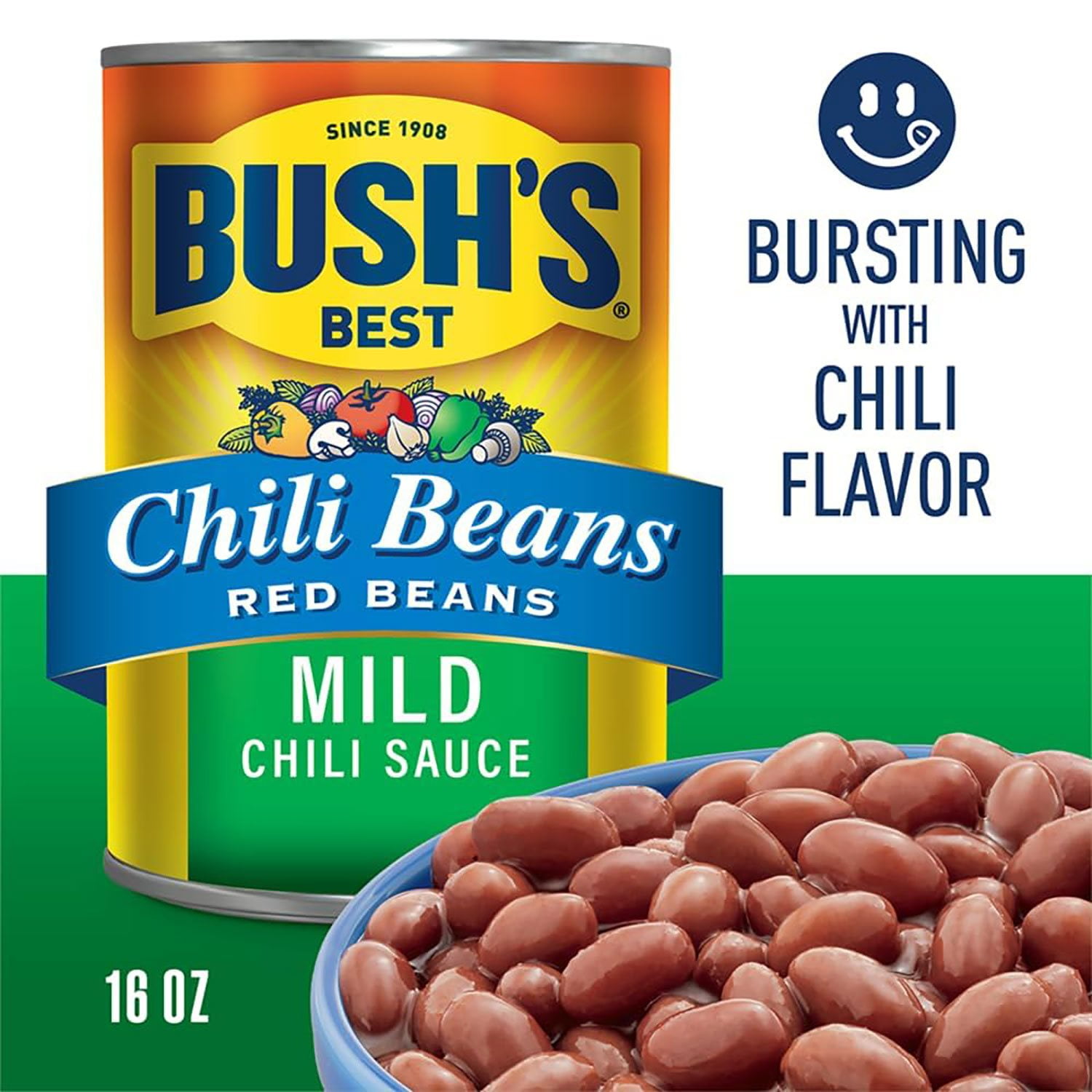 Bush's Mild Red Chili Beans 16 oz., 6 pk. - Samsclub.com