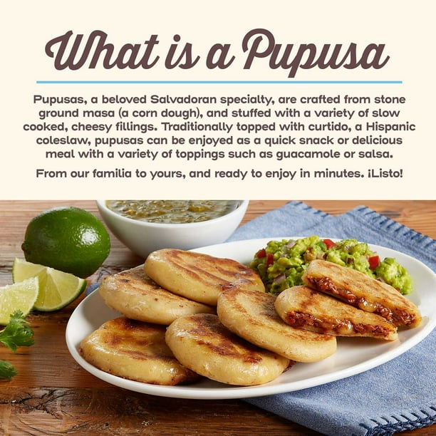 Del Real Foods Mini Birria and Cheese Pupusas, 10 ct