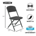 thumbnail image 3 of Lifetime 2nd Generation Commercial Folding Chair, Single and 4 Pack, 3 of 12