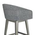 thumbnail image 19 of HH2 Home Upholstered Barrel Back Wood Adjustable Height Swivel Bar Stool, 19 of 19