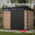 thumbnail image 13 of Keter 9' x 7' Signature Collection Resin Outdoor Shed, 13 of 22