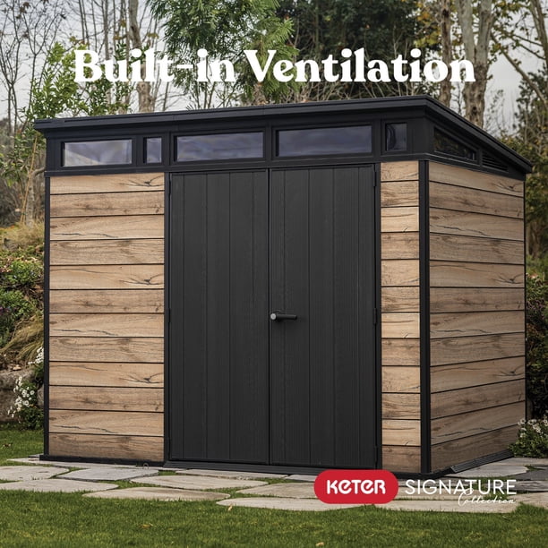 Keter 9' x 7' Signature Collection Resin Outdoor Shed - Samsclub.com