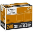 thumbnail image 1 of Member's Mark Deli Plastic Containers w/ Lids (32 oz., 240 ct.), 1 of 7