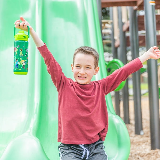 Zak Designs 20-oz. Stainless Steel Double Wall Beacon Straw Bottle