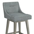 thumbnail image 16 of HH2 Home Upholstered Tapered Back Wood Adjustable Height Swivel Bar Stool, 16 of 19