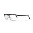 thumbnail image 3 of Geoffrey Beene XL G449 Brown Rectangular Eyeglasses, 3 of 5