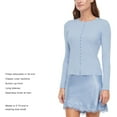 thumbnail image 4 of Express Women's Ribbed Button-Up Sweater, 4 of 7