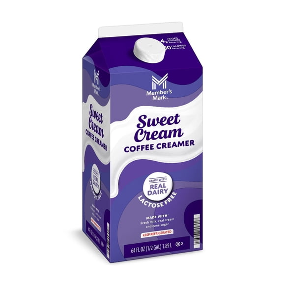 Member's Mark Dairy Coffee Creamer, Lactose Free, Sweet Cream, 64 fl. oz.