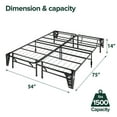 thumbnail image 10 of ZINUS Night Therapy 12” Cooling Memory Foam Mattress Set with Antimicrobial Cover, 10 of 13