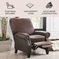 thumbnail image 2 of Braxton Bonded Leather Pushback Recliner, 2 of 11