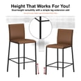 thumbnail image 6 of HH2 Home Bronte Metal Upholstered Adjustable Height Bar Stool, 6 of 23