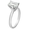 thumbnail image 2 of Emerald Diamond Solitaire Ring in 18K Gold, 2 of 3