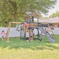 thumbnail image 1 of Backyard Discovery Oceanview II Cedar Wood Swing Set, 1 of 15