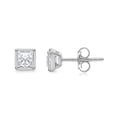 thumbnail image 1 of Lab Created Fancy Cut Diamond Stud Earrings in 14K Gold, 1 of 6