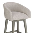 thumbnail image 16 of HH2 Home Upholstered Barrel Back Wood Adjustable Height Swivel Bar Stool, 16 of 19