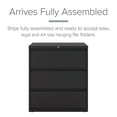 thumbnail image 2 of Hirsh 36" Wide 3-Drawer Lateral File Cabinet, Choose Color, 2 of 9