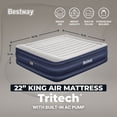 thumbnail image 2 of Bestway Tritech 22" King Air Mattress with Built-in AC Pump, 2 of 10