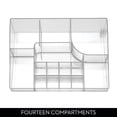 thumbnail image 3 of iDesign Cosmetic Organizer and Storage Set - Divided Organizer and Storage Drawer, Clear, Set of 2, 3 of 9