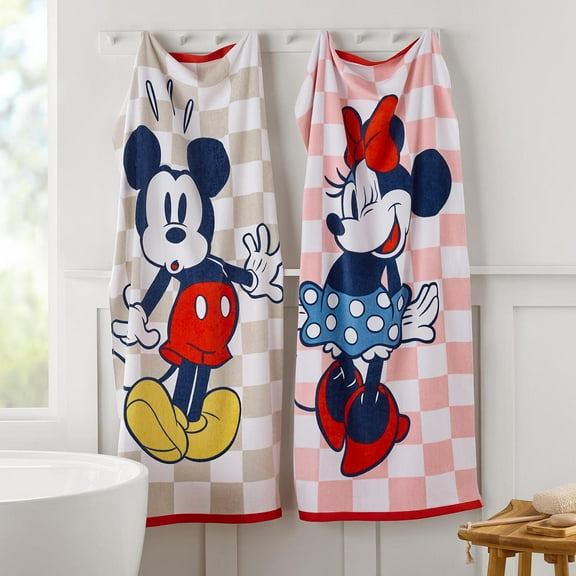 Kids' Licensed 2-Pack Cotton Bath Towels, 28" x 54"